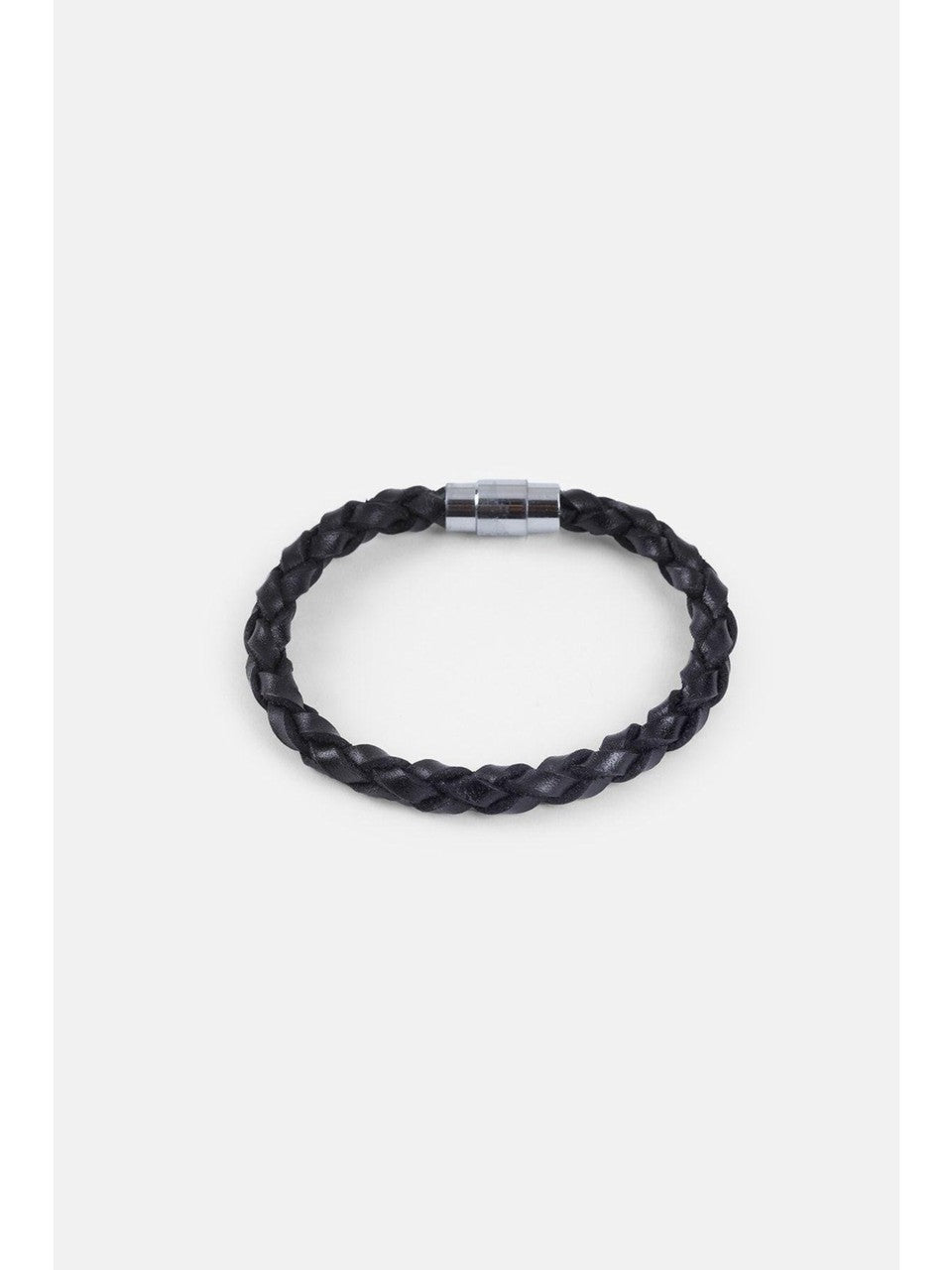 Braided Leather Bracelet Black