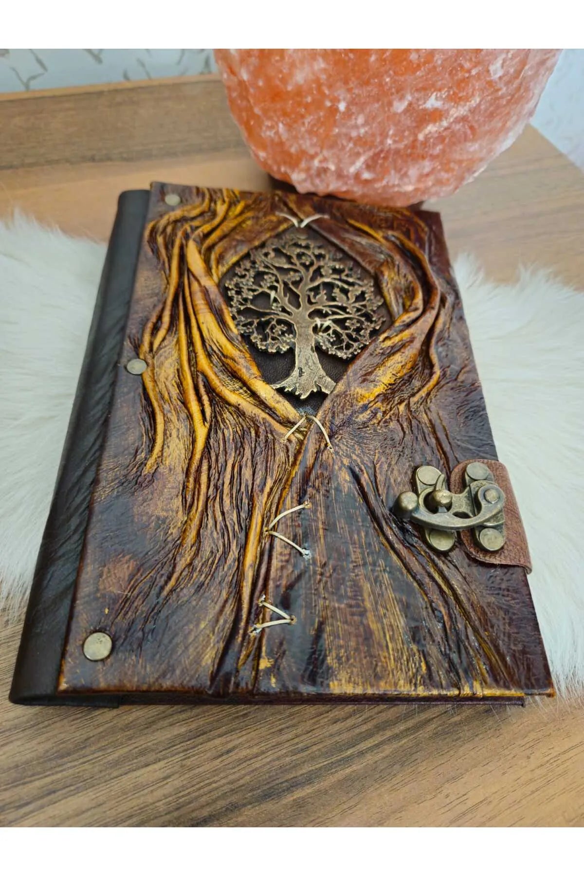 Handmade Leather Journal Life Tree of Life Brown