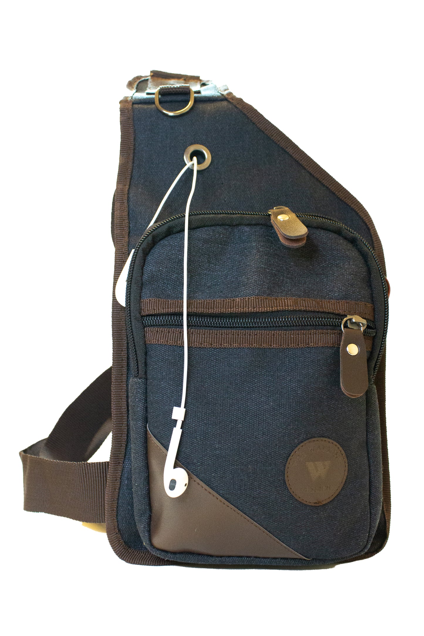 Canvas Chest Pack Travel Crossbody Black