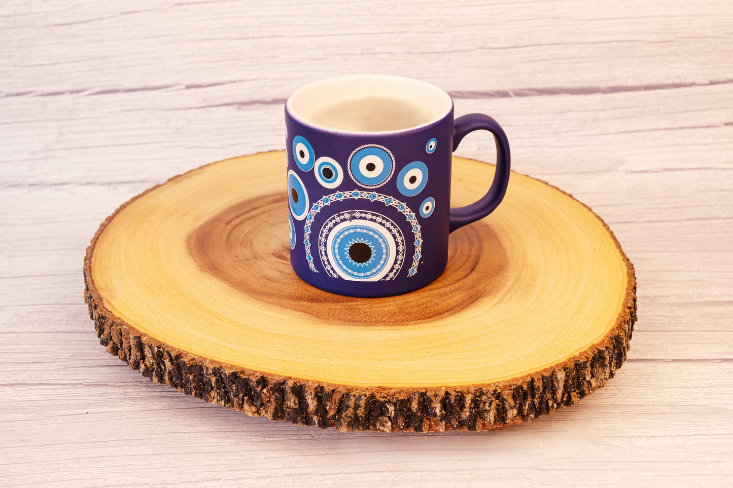 Ceramic Evil Eye Mug Blue